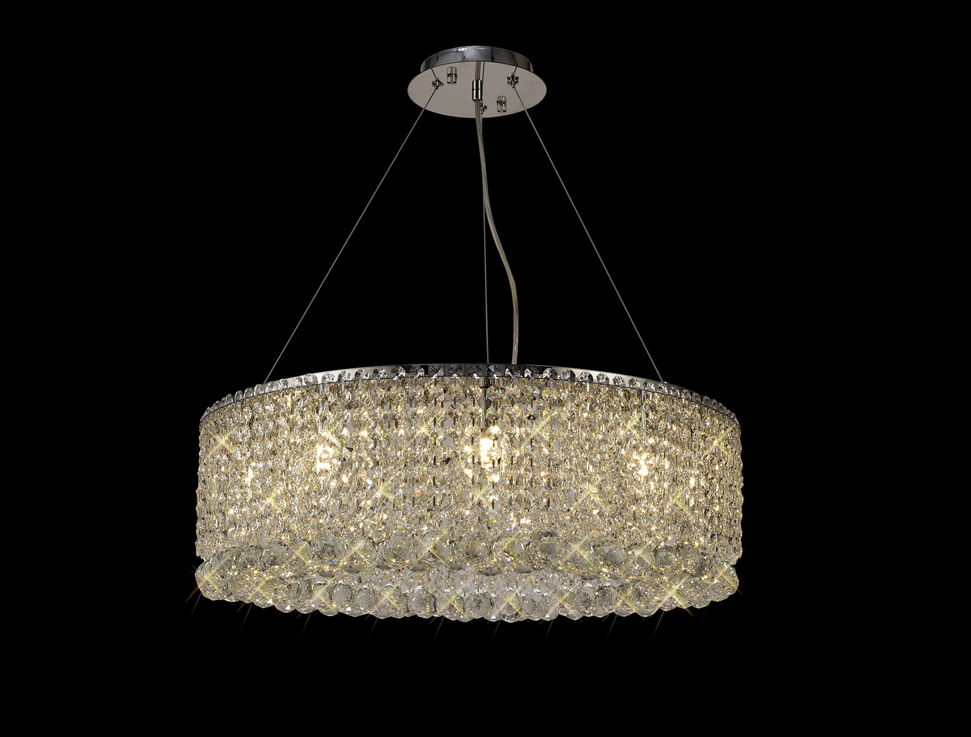 IL31730  Empire Crystal Pendant Chandelier 9 Light